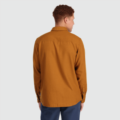 アウトドア メンズ フィードバック フランネルシャツ サドル