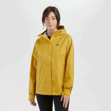 アウトドア レディース アポロ レインジャケット カラマツ