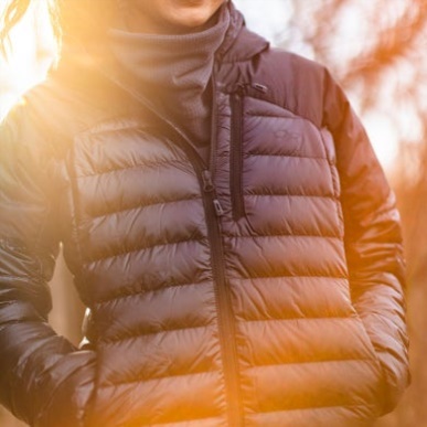 アウトドア レディース ヘリウム ダウン パーカー ブラック