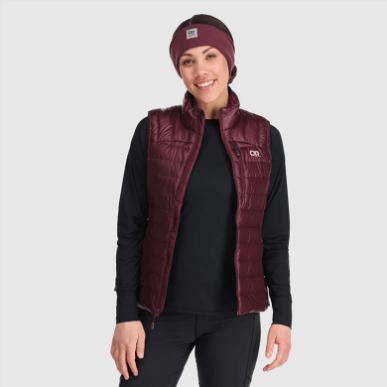 アウトドア レディース ヘリウム ダウン ベスト カラマタ