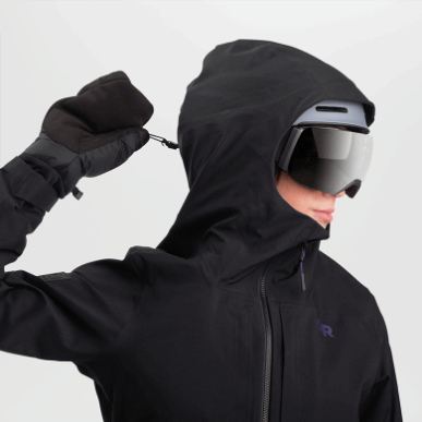 アウトドア レディース カーバイド ジャケット ブラック