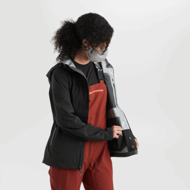 アウトドア レディース カーバイド ジャケット ブラック