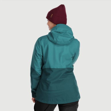 アウトドア レディース カーバイド ジャケット ディープ レイク/ツリーライン