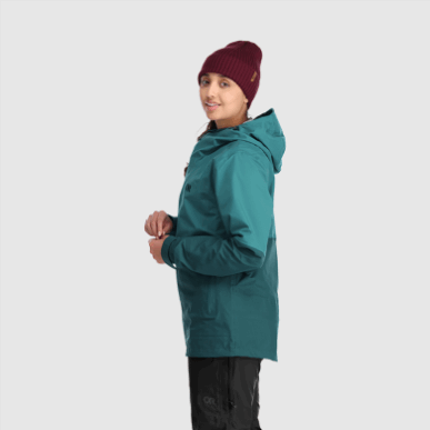 アウトドア レディース カーバイド ジャケット ディープ レイク/ツリーライン