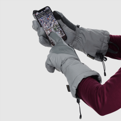 アウトドア レディース スーパークーロワール ゴアテックス® センサー グローブ ライトピューター