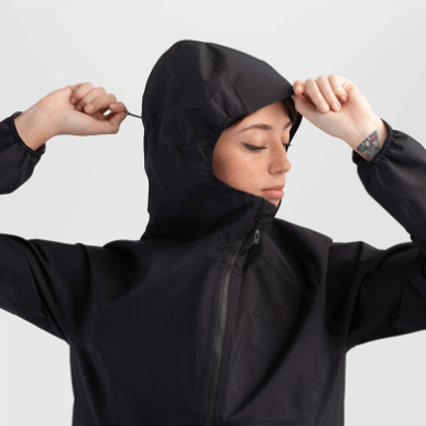 アウトドア レディース モティブ アセントシェル ジャケット ブラック