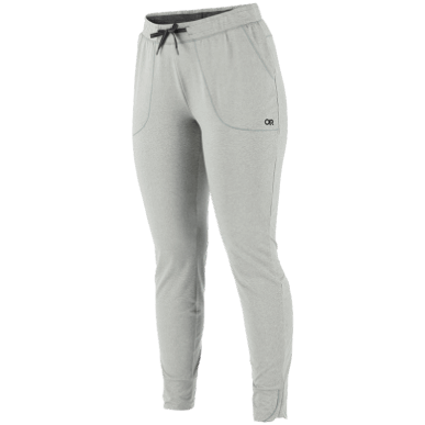 屋外の女性のメロディー ジョガー プラス ライト ピューター ヘザー