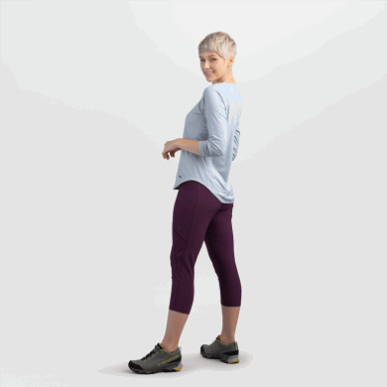 アウトドア レディース アルゴン L/S ティー チタン