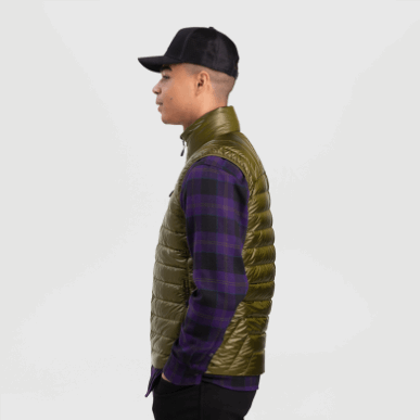 アウトドア メンズ ヘリウム ダウン ベスト ローデン