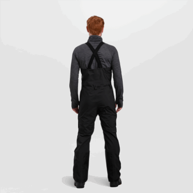 アウトドア メンズ カーバイド ビブ ソリッド ブラック