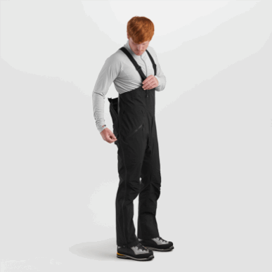 アウトドア メンズ アークエンジェル ゴアテックス® ビブ ブラック