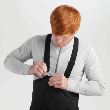 アウトドア メンズ アークエンジェル ゴアテックス® ビブ ブラック