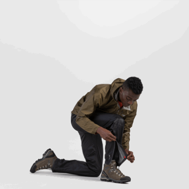 アウトドア メンズ ヘリウム レイン パンツ ブラック