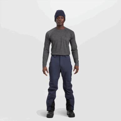 アウトドア メンズ トレイルブレーカー II パンツ ネイビー ブルー