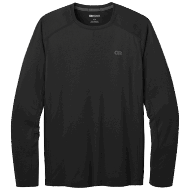 アウトドア メンズ アルゴン L/S ティー ブラック