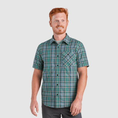 アウトドア メンズ シーパイン S/s シャツ ニンバス