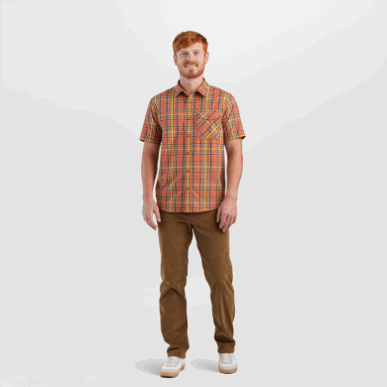 アウトドア メンズ シーパイン S/s シャツ モアブ