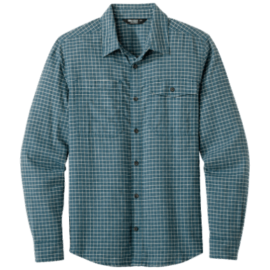 アウトドア メンズ アイアンホース L/S シャツ ツリーライン チェック