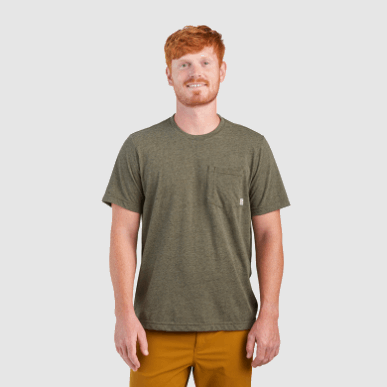 アウトドア メンズ テラ S/s ティー フリント ヘザー