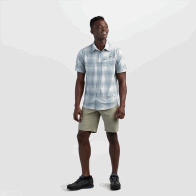 アウトドア メンズ エクイノックス ショーツ - 10 インチ フリント