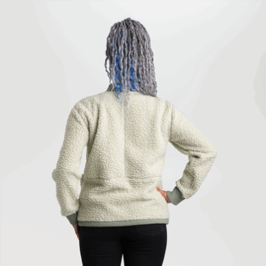 アウトドア レディース ジュノー シェルパ フリース ジャケット フォグ