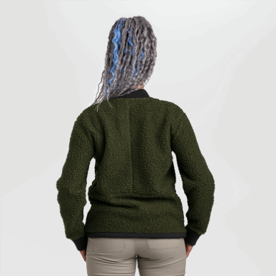 アウトドア レディース ジュノー シェルパ フリース ジャケット ローデン