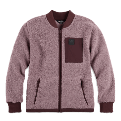 アウトドア レディース ジュノー シェルパ フリース ジャケット 蛾