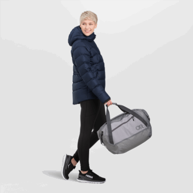 アウトドア レディース コールドフロント ダウンパーカー ネイバルブルー