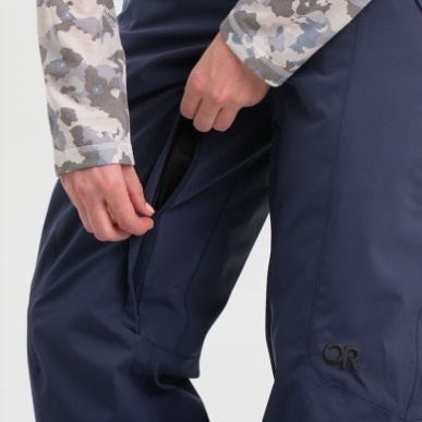 アウトドア レディース スノークルー パンツ ネイビーブルー