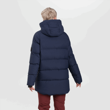 アウトドア レディース コーゼ ダウンコート 紺