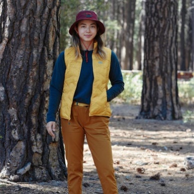 アウトドア レディース スーパーストランド LT ベスト カラマツ