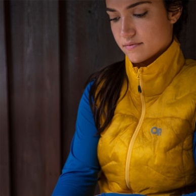 アウトドア レディース スーパーストランド LT ベスト カラマツ