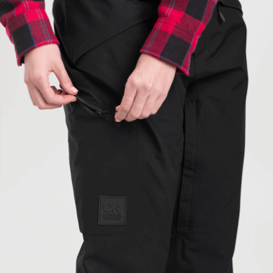 アウトドア レディース クルシャン ストーム ビブ ブラック