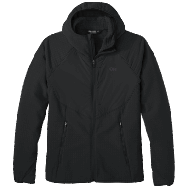 屋外の女性の活力プラス フリース パーカー ブラック