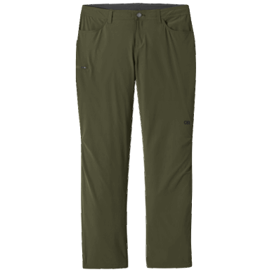 屋外の女性のferrosiパンツの疲労