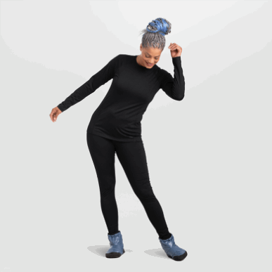 アウトドア レディース アルパイン オンセット メリノ ボトムス ブラック