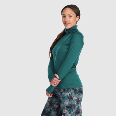 アウトドア レディース アルパイン オンセット メリノ ハーフジップ ツリーライン