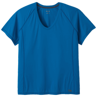 アウトドアレディースエコープラスサイズTシャツクラシックブルー