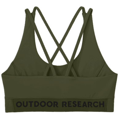 屋外の女性のヴァンテージ ブラ ライト サポート疲労