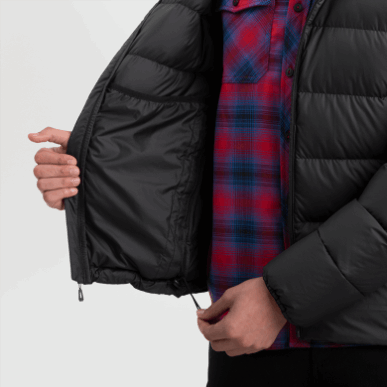 アウトドア メンズ コールドフロント ダウン パーカー ブラック