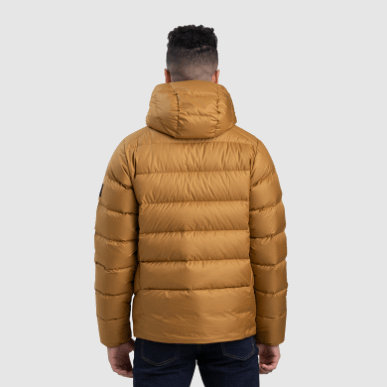 アウトドア メンズ コールドフロント ダウン パーカー サドル