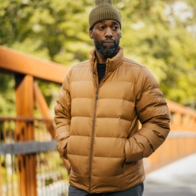 アウトドア メンズ コールドフロント ダウンジャケット サドル