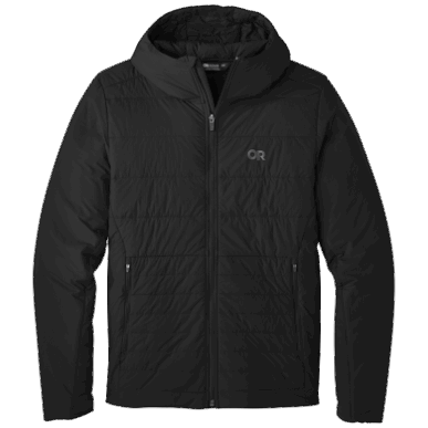 アウトドア メンズ シャドー インサレーティッド パーカー ブラック