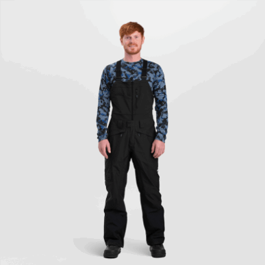 アウトドア メンズ クルシャン ストーム ビブ ブラック