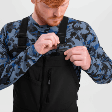 アウトドア メンズ クルシャン ストーム ビブ ブラック