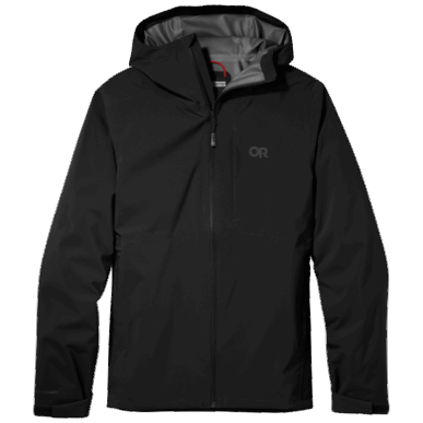 アウトドア メンズ ドライライン レインジャケット ブラック