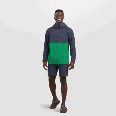 アウトドア メンズ フェロッシ アノラック ネイバル ブルー/スプラウト