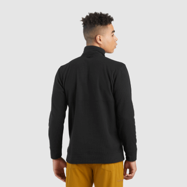 アウトドア メンズ トレイル ミックス スナップ プルオーバー Ii ブラック