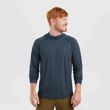 アウトドア メンズ エコー パーカー ネイバル ブルー