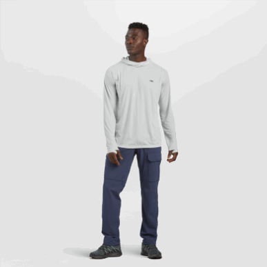 アウトドア メンズ エコー パーカー ペブル